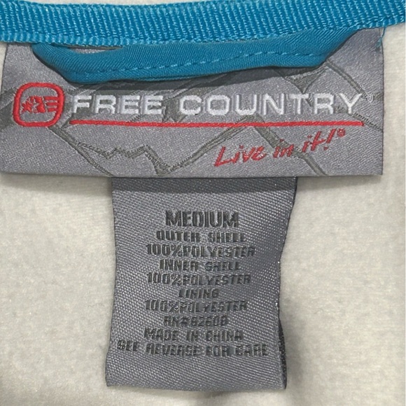 Free Country Women’s White Softshell Hooded Jacket Medium - Picture 5 of 6